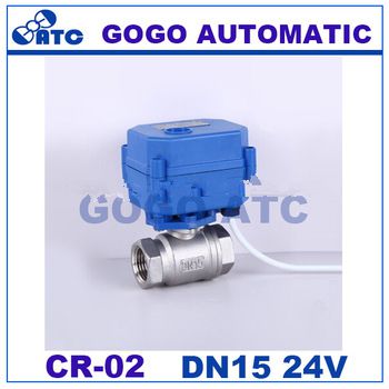 CWX-15N/Q Mini electric ball valve,CR02/CR03 3 wire motorised control valve