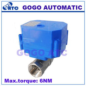 6NM bsp/npt 2,3,5 wires control Mini ball water valve electric actuator