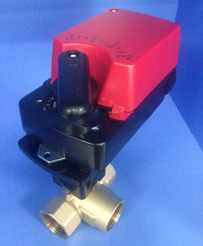3 way 0-10v/4-20ma proportional motorized control ball valve for centre air condition