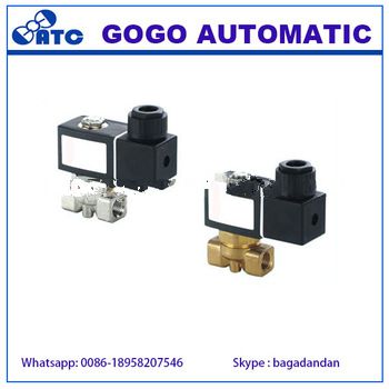 pneumatic 3 2 valve dc solenoid valve high quality 12v 3 way solenoid valve