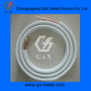 Covered copper tube for air conditioning units