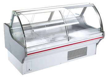 Supermarket showcase dishes showcase / food display cabinet