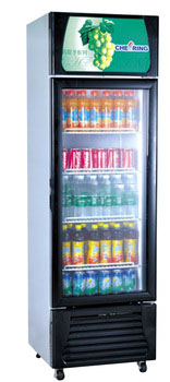 Transparent glass door refrigerator for supermarket equipment with CE in guangzhou