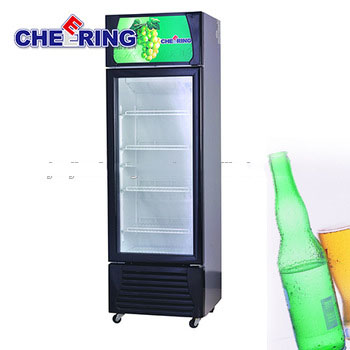 Single door beverage cooler with CE certificated for supermarket LG238A1