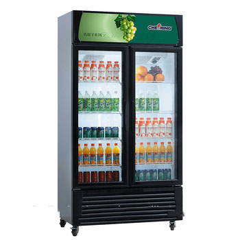 <font color='red'>Commercial</font> <font color='red'>refrigerator</font> <font color='red'>upright</font> double <font color='red'>glass</font> <font color='red'>door</font> <font color='red'>refrigerator</font> for <font color='red'>supermarket</font>
