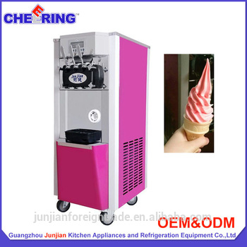 commercial colorful ice cream machine