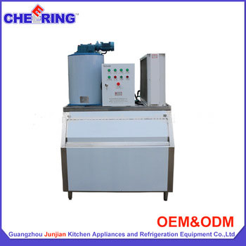 CHEERING OEM JunJian Factory <font color='red'>Ice</font> <font color='red'>Maker</font> 10ton <font color='red'>Flake</font> <font color='red'>Ice</font> <font color='red'>Machine</font> with storage