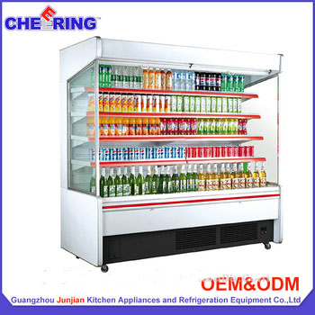 <font color='red'>supermarket</font> beer <font color='red'>cooler</font> <font color='red'>multideck</font> <font color='red'>cooler</font> <font color='red'>open</font> <font color='red'>cooler</font> with Embraco compressor