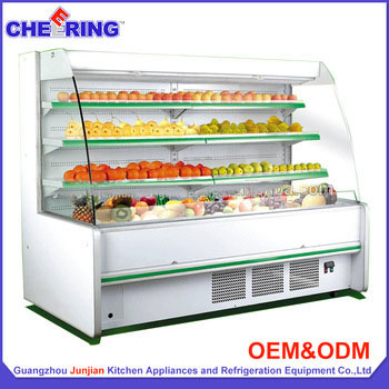 used supermarket refrigerator and freezer vegetable display refrigerator low voltage refrigerator