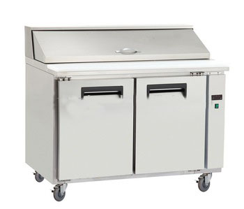 2017 KT1 double door pizza prep table /cooler/refrigerator