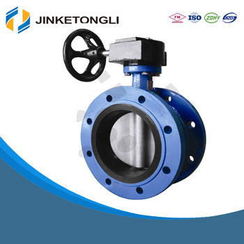 double eccentric spherical rubber sealed butterfly valve JKTL028L