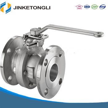 Hot selling WCB stainless steel flanged 2pc ball valve JKTL B025L