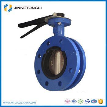 double flanges cast iron dn40 butterfly valve JKTL BT061L