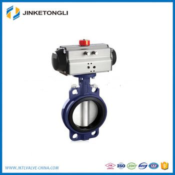 wafer connection stainless steel pneumatic butterfly valve JKTL BT063L