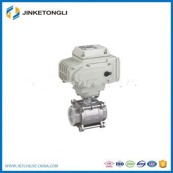Autorun stainless steel pneumatic 3 piece ball valve JKTL B057L