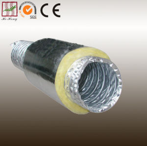 Yellow Color Fiberglass Wool Flexible Duct