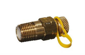 Pressure and temperature brass test plugs