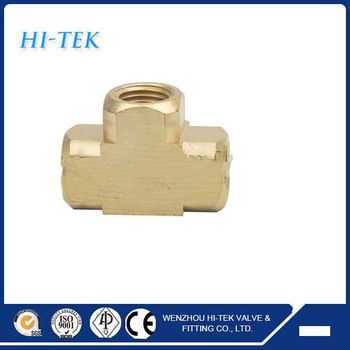 Brass female NPT Threaded Tee Fitting