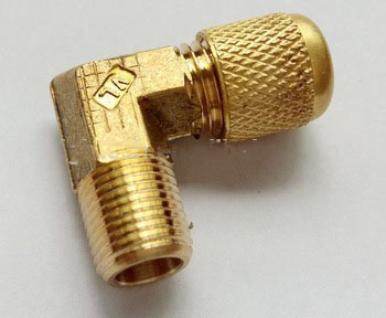 brass Access valve union elbow with cap