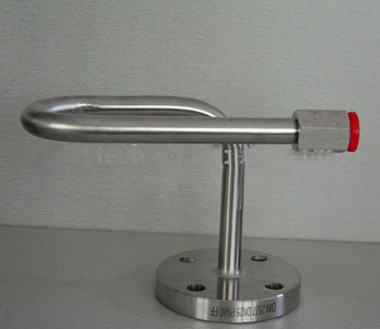 ss syphon with flange