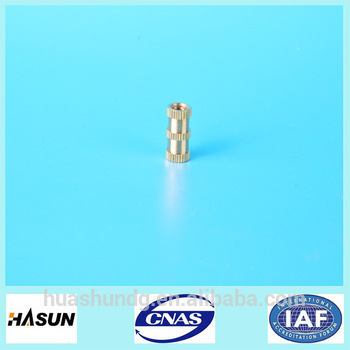 China fastener manufacturers direct sales high percision brass knurled nut m6