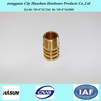 alibaba china supplier sales all size of precision knurled brass sleeve nut for plastics
