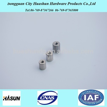 Customized stainless steel threaded round spacers