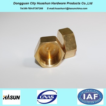 Hex Threaded Copper Pipe Nut With Good Material