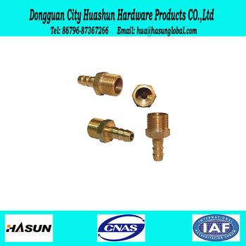 High Precision Brass NPT Male Thread Tube Connector