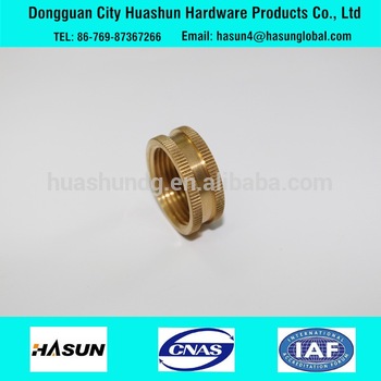 CNC machining lathe custom brass female fitting/ coupling