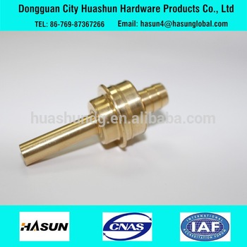 CNC lathe machine brass hose barb fitting