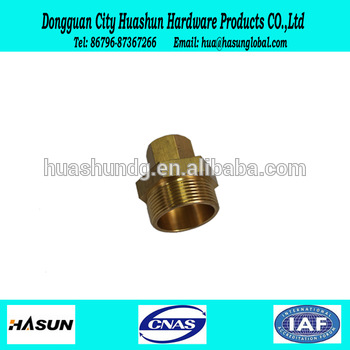 CNC machining brass fitting for pvc pipe