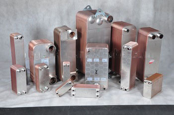 Hugenau Copper Brazed Plate Heat Exchanger For Liquid To Gas Liquid To