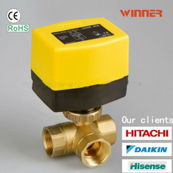 Electric actuator valve motorized brass ball valve