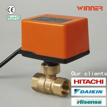 Mini electric ball valve for fcu system