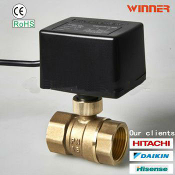 Mini electric ball valve for solar hear syestem