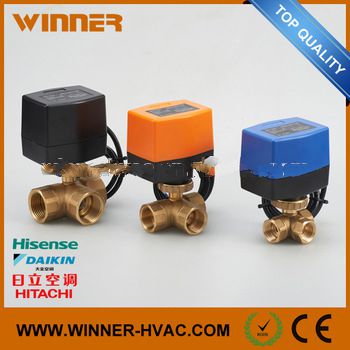 BSP/NPT Threaded 3 Point or ON/OFF Control Ball Valve for Hot Water Softener