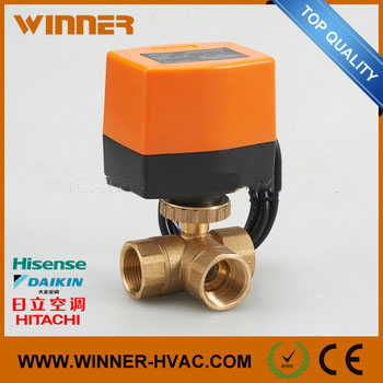 Electric Valve with Position Indication 3-Way Motorised Valve