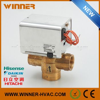 AC220V 3 Way DN20 Electric Water Flow Zone Control Valve