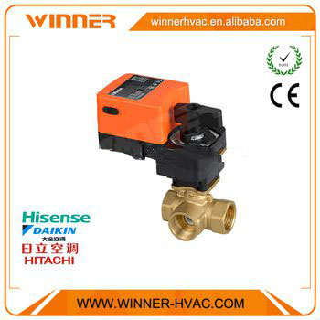 CE&ROHS Certificate Brass 3-way 12v 3 inch water solenoid valve,motorized control valve