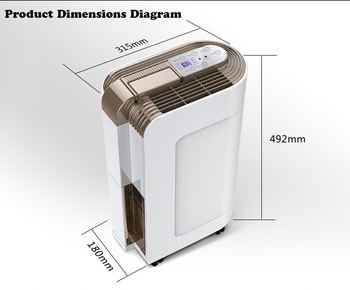 12 L/D CE Certified modern design 24 pint dehumidifier OL12-011E