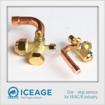 air conditioner split valve with forged brass body