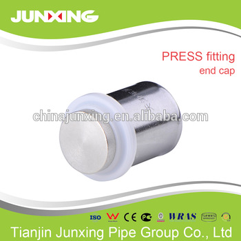 PAP pipe copper press fittings of end cap