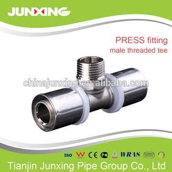 press pipe fittings reduceing tee