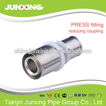 manifold pex-al-pex pipe brass press fitting reduce coupling