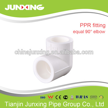 PPR plastic pipe fittings 90 degree equal plastic Elbow Fittings