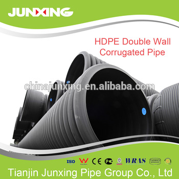 200mm corrugated pipe sn4 hdpe double wall smooth interior hdpe culvert pipe