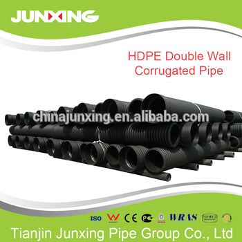 residential drainage systems sn8 double wall corrugated drain tube hdpe corrugated pipe