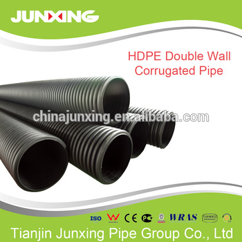HDPE pipes double wall corrugated plastic tubing 600 diameter drainage pipe