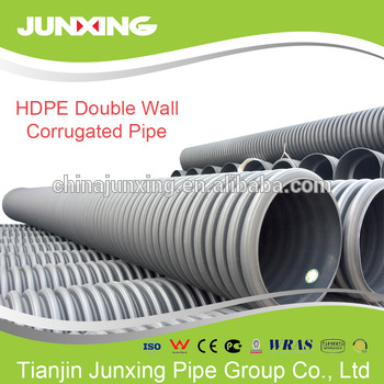 hdpe twin wall 300mm 6’’ drainage pipe corrugated plastic pipe price